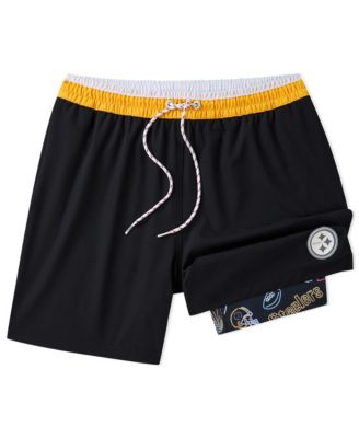 Chubbies - Men's 5.5" Black Pittsburgh Steelers Lined Classic Swim Trunks