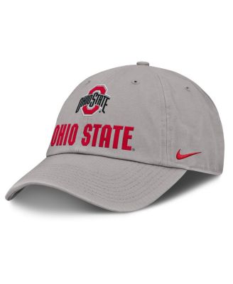 Nike - Men's Gray Ohio State Buckeyes 2025 Sideline Club Adjustable Hat