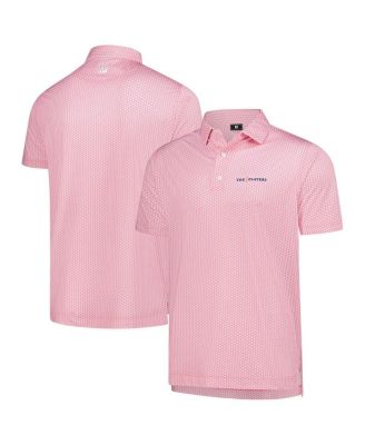 FootJoy - Men's&nbsp;Pink 2025 THE PLAYERS ProDry Houndstooth Geo Lisle Polo Shirt