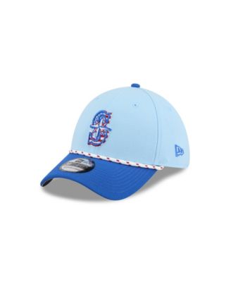 New Era - Men's Light Blue/Blue Seattle Mariners 2025 Fourth of July 39THIRTY Flex Hat