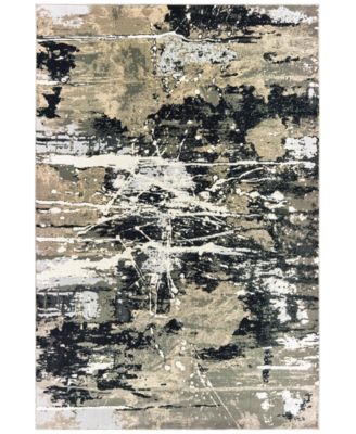 Oriental Weavers - Bowen 109E2 Black/Gold 2'3" x 7'6" Runner Area Rug