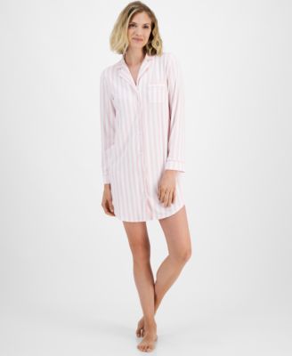 Charter Club - Women's Notched-Collar Sleepshirt