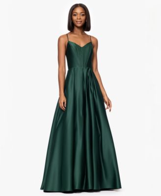 Blondie Nites - Juniors' Corset Full-Skirt Gown