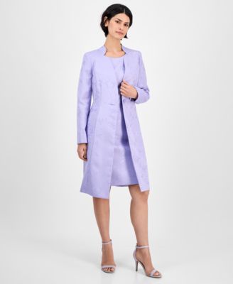 Le Suit - Women's One-Button Long-Sleeve Topper Jacket & Sleeveless Sheath Dress