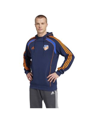 adidas - Men's Navy FC Cincinnati 2025 Travel Pullover Hoodie