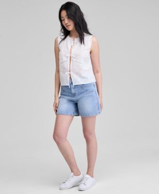 And Now This - Women's Double-Pocket Denim Shorts