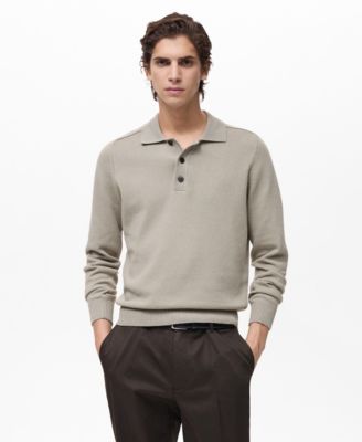 MANGO - Men's Cotton Knitted Polo Shirt