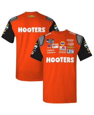 Hendrick Motorsports Team Collection - Men's Orange/Black Chase Elliott Hooters Uniform T-Shirt