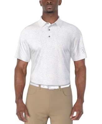 PGA TOUR - Men's Short Sleeve Confetti Print Golf Polo Shirt