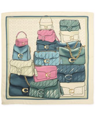 COACH - Stacked Tabby Printed Silk Square Scarf