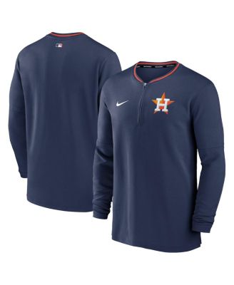 Nike - Men's Navy Houston Astros Authentic Collection Performance Half-Zip Top
