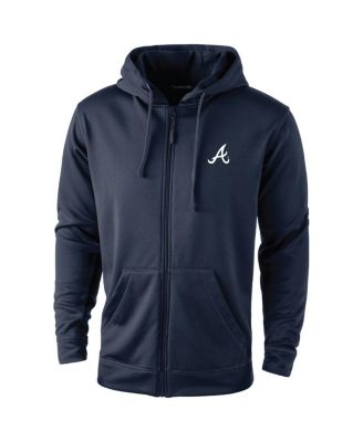 Dunbrooke - Men's Navy Atlanta Braves Trophy Full-Zip Hoodie