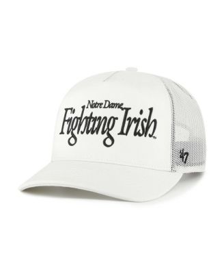 '47 Brand - Men's and Women's Cream Notre Dame Fighting Irish Foundation Script Adjustable Trucker Hat