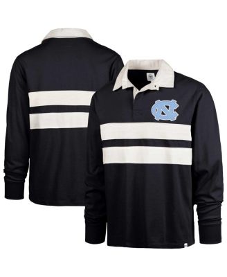 '47 Brand - Men's Navy North Carolina Tar Heels Clubhouse Knox Thames Long Sleeve Rugby Polo Shirt