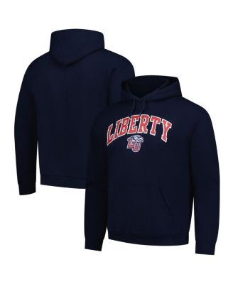 Fanatics Unlabeled - Men's Navy Liberty Flames Fleece Pullover Hoodie