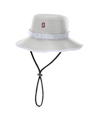 Nike - Men's Gray Stanford Cardinal 2025 Sideline Apex Boonie Performance Bucket Hat
